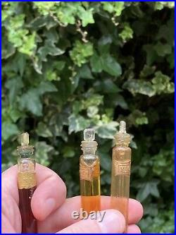 RARE Antique Edwardian Set Of Perfumes Two Nearly Unused Made In Grasse