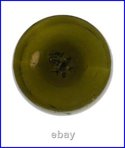 RARE Antique European early 1900 float Three Crossed Fishes Glass Seal Mark