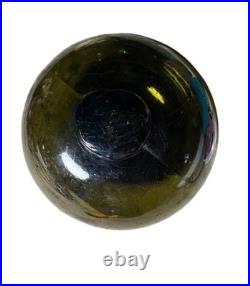 RARE Antique European early 1900 float Three Crossed Fishes Glass Seal Mark