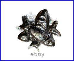 RARE Antique European early 1900 float Three Crossed Fishes Glass Seal Mark