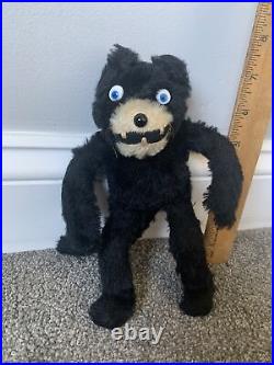 RARE Antique Felix the Cat Antique Early Farnell Mohair 7 Jointed Head Nice