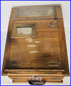 RARE Antique GERMANUS & NERGER Detektiv Cash Register WWI Era Early 1900s