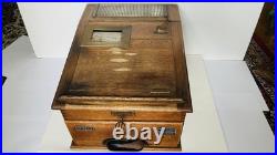 RARE Antique GERMANUS & NERGER Detektiv Cash Register WWI Era Early 1900s