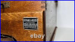 RARE Antique GERMANUS & NERGER Detektiv Cash Register WWI Era Early 1900s