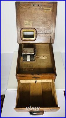 RARE Antique GERMANUS & NERGER Detektiv Cash Register WWI Era Early 1900s