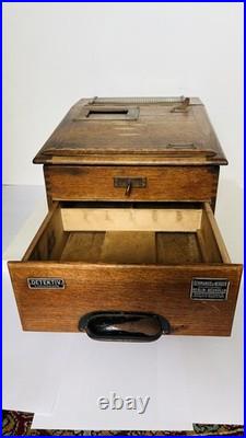 RARE Antique GERMANUS & NERGER Detektiv Cash Register WWI Era Early 1900s