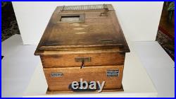 RARE Antique GERMANUS & NERGER Detektiv Cash Register WWI Era Early 1900s