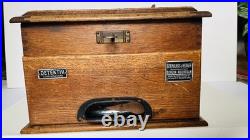 RARE Antique GERMANUS & NERGER Detektiv Cash Register WWI Era Early 1900s