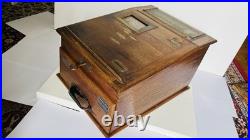 RARE Antique GERMANUS & NERGER Detektiv Cash Register WWI Era Early 1900s