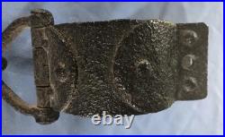 RARE Antique Hand Forged Medieval Shackles Chain Handcuffs