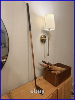 RARE Antique Left Handed Wilsonian Aim-Rite Mashie Hickory Golf Club Early 1920s
