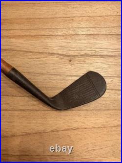RARE Antique Left Handed Wilsonian Aim-Rite Mashie Hickory Golf Club Early 1920s