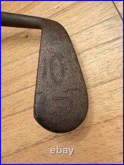 RARE Antique Left Handed Wilsonian Aim-Rite Mashie Hickory Golf Club Early 1920s