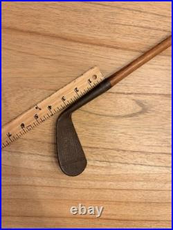 RARE Antique Left Handed Wilsonian Aim-Rite Mashie Hickory Golf Club Early 1920s