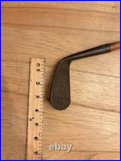 RARE Antique Left Handed Wilsonian Aim-Rite Mashie Hickory Golf Club Early 1920s