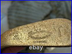RARE Antique Left Handed Wilsonian Aim-Rite Mashie Hickory Golf Club Early 1920s