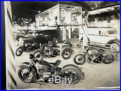 RARE! Antique Original HARLEY DAVIDSON Showroom Motorcycle Photo Early Trike