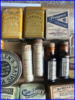 RARE Antique Pharmaceuticals From Early 1900s and Earlier NIB & Slightly Used