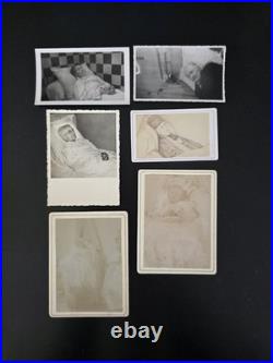 RARE Antique Post-Mortem Photographs Lot (6) 19th / Early 20th Century