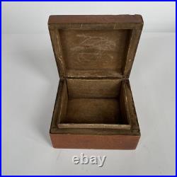 RARE Antique Russian Wooden Box Sergiev Posad Early 20th Century Russian Style