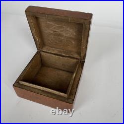 RARE Antique Russian Wooden Box Sergiev Posad Early 20th Century Russian Style