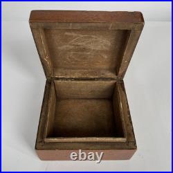 RARE Antique Russian Wooden Box Sergiev Posad Early 20th Century Russian Style