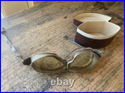 RARE! Antique Sport Goggles for Early Aviation Pilot or motorcycle Rider