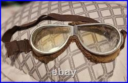 RARE! Antique Sport Goggles for Early Aviation Pilot or motorcycle Rider