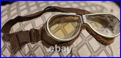 RARE! Antique Sport Goggles for Early Aviation Pilot or motorcycle Rider