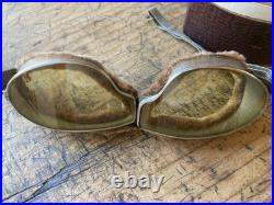 RARE! Antique Sport Goggles for Early Aviation Pilot or motorcycle Rider