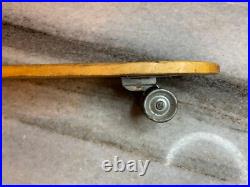 RARE Antique Vintage 1960s Wooden Wood Early Skateboard Surfer Metal Wheels
