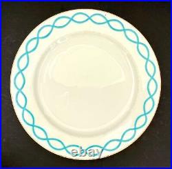 RARE Antique c1912 Minton Porcelain Breakfast Tea Trio Large Blue Ribbon Pat8466 RARE Antique c1912 Minton Porcelain Breakfast Tea Trio Large Blue Ribbon Pat8466