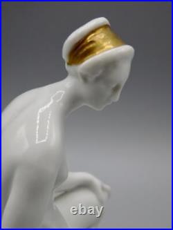 RARE Art Deco KARL ENS VOLKSTEDT Porcelain NUDE LADY Female Figurine