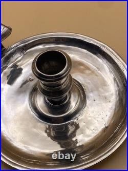 RARE BOWLES NASH 1721 GEORGE I SOLID SILVER CHAMBERSTICK, LONDON 223.8g