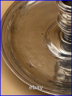 RARE BOWLES NASH 1721 GEORGE I SOLID SILVER CHAMBERSTICK, LONDON 223.8g