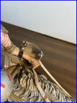RARE Capodimonte Don Quixote Hand-Sculpted Porcelain Figurine Italy Early 1900's