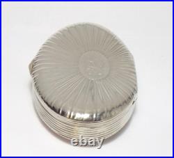 RARE EARLY 19TH CENTURY SOLID SILVER FRENCH SNUFF BOX, POCKET SNUFF BOX, c1820