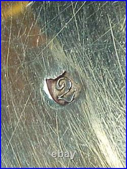RARE EARLY 19TH CENTURY SOLID SILVER FRENCH SNUFF BOX, POCKET SNUFF BOX, c1820