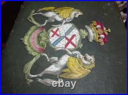 RARE EARLY 19th CENTURY ENGRAVING MARQUESS OF LANSDOWNE COAT OF ARMS