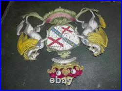 RARE EARLY 19th CENTURY ENGRAVING MARQUESS OF LANSDOWNE COAT OF ARMS