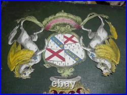 RARE EARLY 19th CENTURY ENGRAVING MARQUESS OF LANSDOWNE COAT OF ARMS