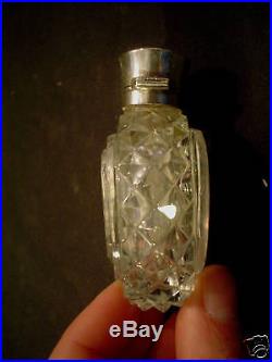 RARE EARLY 19th CENTURY FRENCH BACCARAT SULPHIDE NAPOLEON CAMEO SCENT BOTTLE