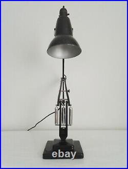 RARE EARLY ANGLEPOISE 1227 with BAKELITE SHADE. BLACK 2 STEP. HERBERT TERRY & SONS