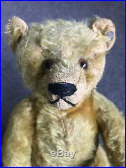 RARE EARLY ANTIQUE Circa 1910 STEIFF 11 TEDDY BEAR FF Button Great Face L@@k
