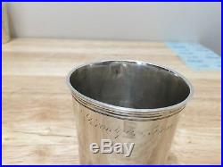 RARE EARLY ANTIQUE FRENCH STERLING SILVER WINE CUP 75.7 gram