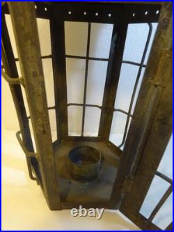 RARE EARLY ANTIQUE PRIMITIVE Hanging Cage Candle Lantern NICE EARLY PRIMITIVE