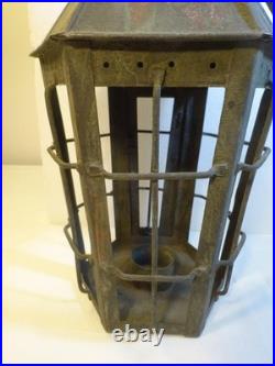 RARE EARLY ANTIQUE PRIMITIVE Hanging Cage Candle Lantern NICE EARLY PRIMITIVE