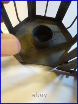 RARE EARLY ANTIQUE PRIMITIVE Hanging Cage Candle Lantern NICE EARLY PRIMITIVE