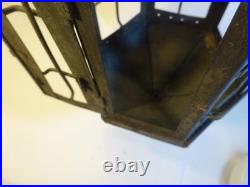 RARE EARLY ANTIQUE PRIMITIVE Hanging Cage Candle Lantern NICE EARLY PRIMITIVE