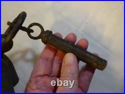 RARE EARLY ANTIQUE PRIMITIVE Hanging Cage Candle Lantern NICE EARLY PRIMITIVE